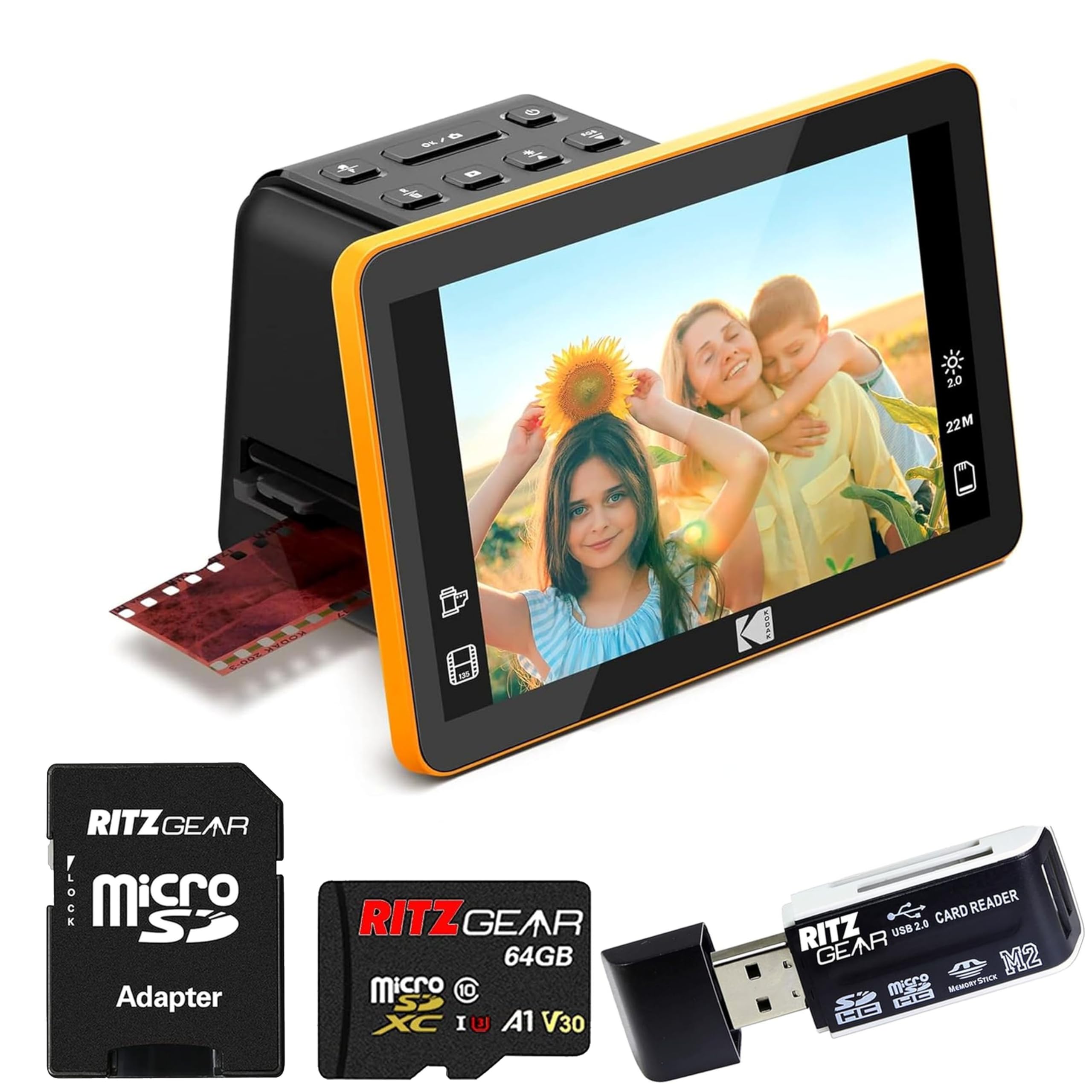 Amazon | Kodak Slide N Scan デジタルフィルムスキャナー - 7インチ