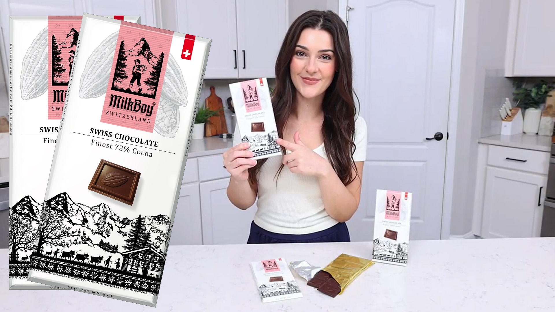 Amazon.com : Milkboy Swiss Chocolates Gourmet Dark Chocolate Bar