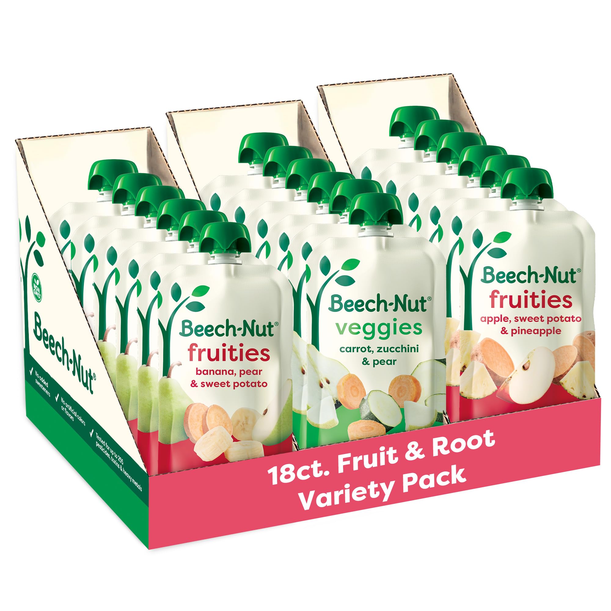Amazon.com : Beech-Nut Baby Food Variety Pack, Fruit & Root Veggie