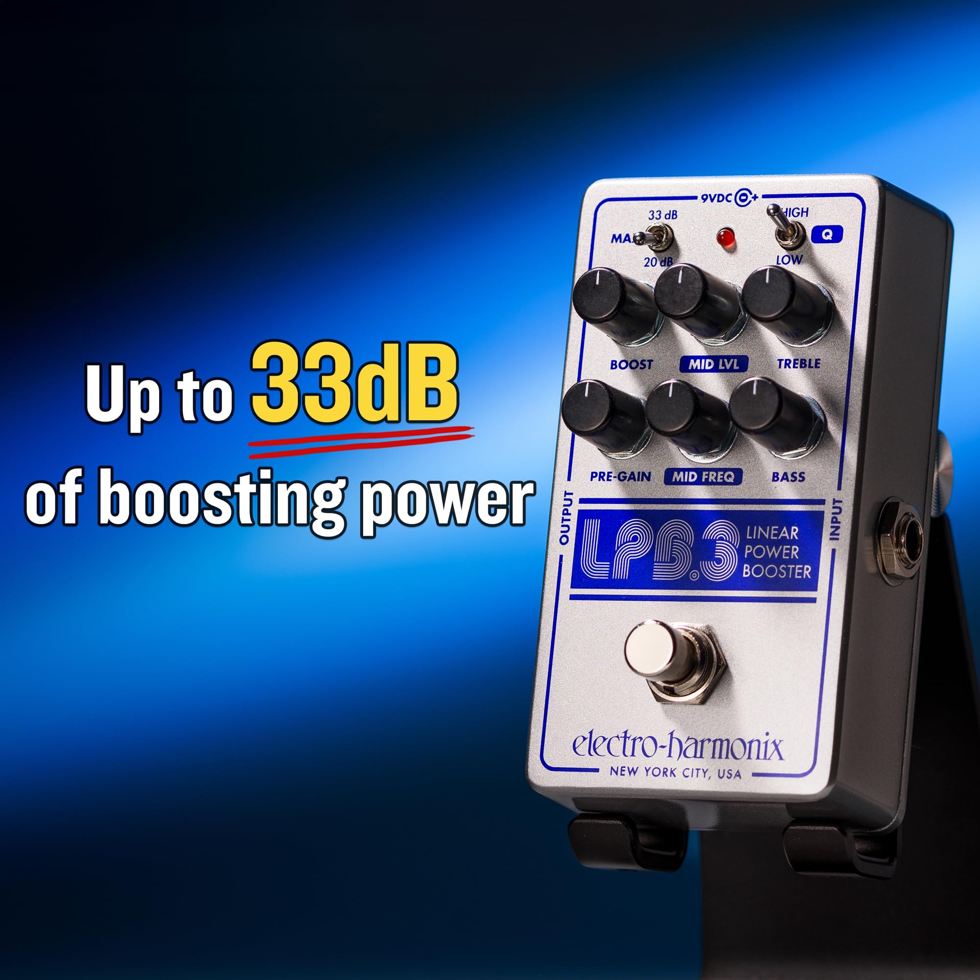 Amazon.com: Electro-Harmonix LPB-3 Linear Power Booster & EQ Pedal