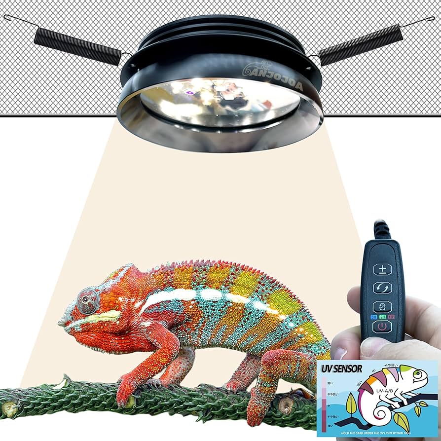 Amazon.co.jp: ANJOJOA 爬虫類 紫外線ライト LED UVA UVB フック式