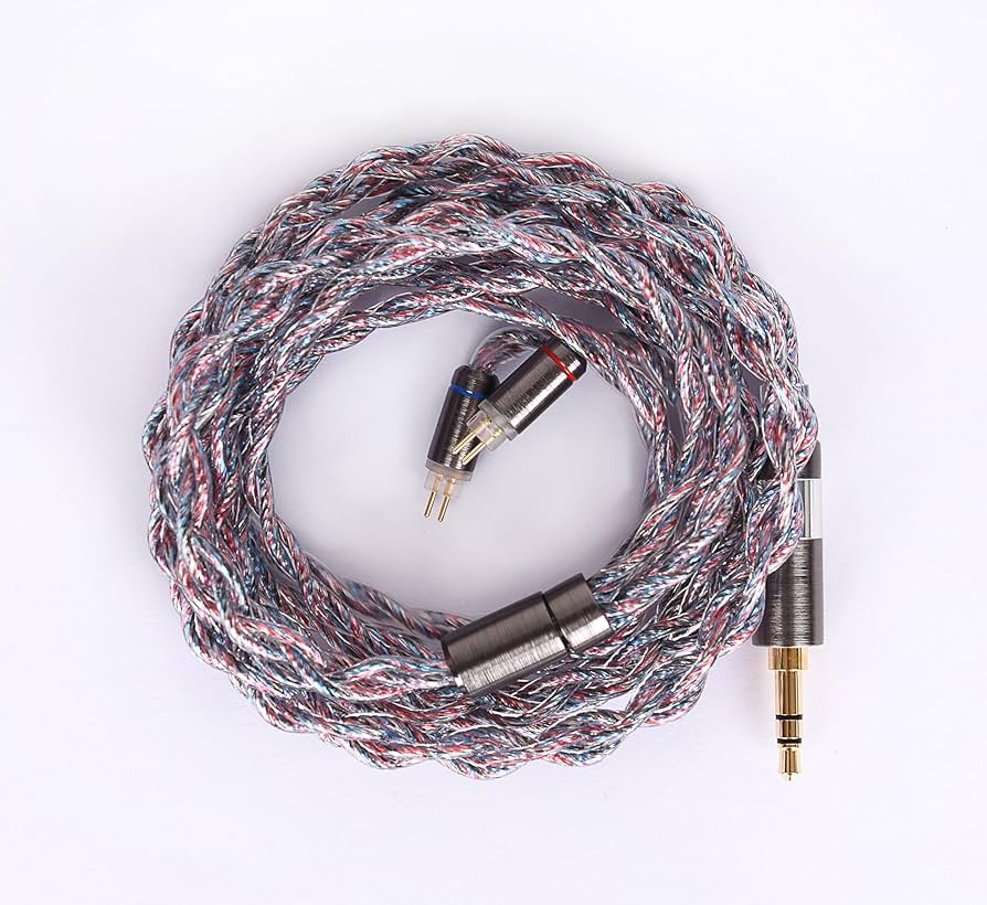 Amazon | 【JSHiFi-Butterfly】2pin3.5mmリケーブル 純銀＋銅銀