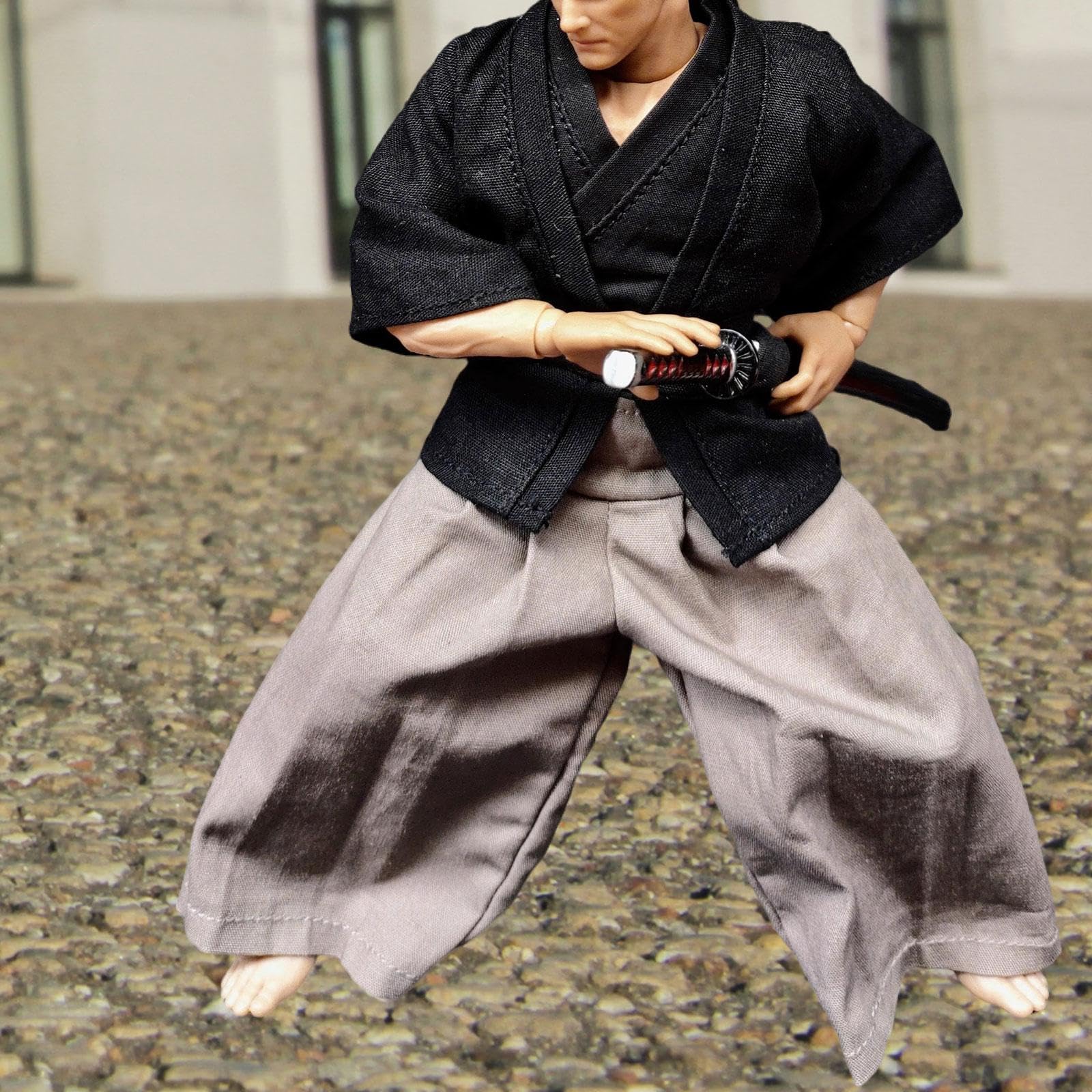 Amazon.com: kowaku 4 Pieces Fashion 1/12 Samurai Kimono Clothes