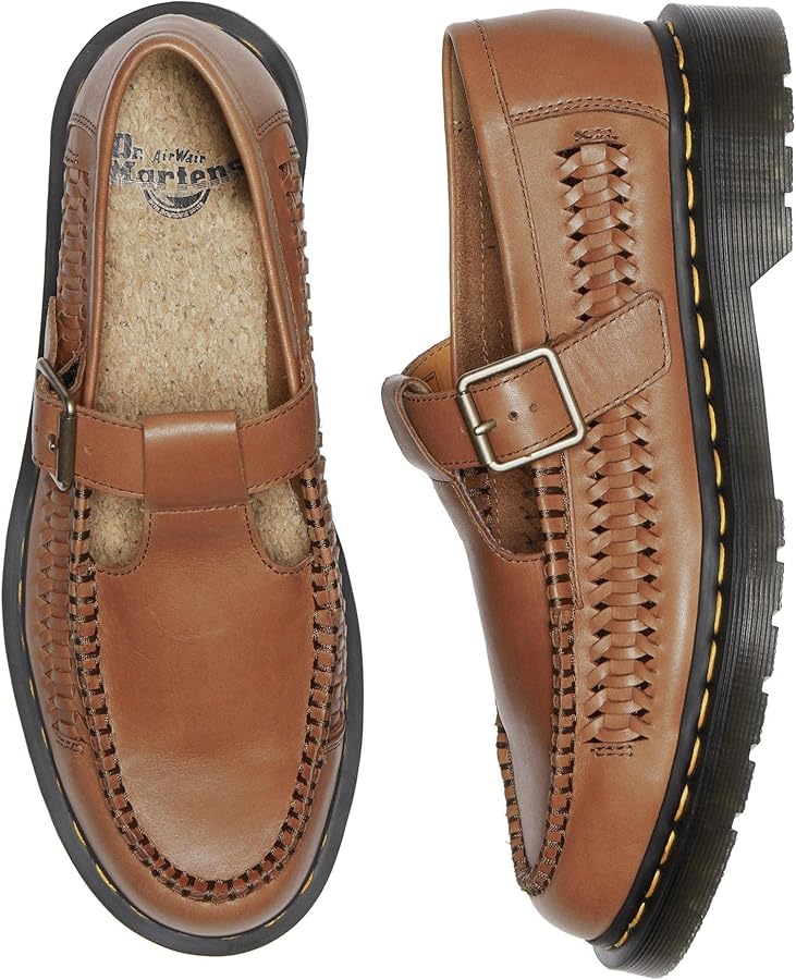 Amazon.com | Dr. Martens Unisex Adrian T Bar Tan Mens 7 Womens 8