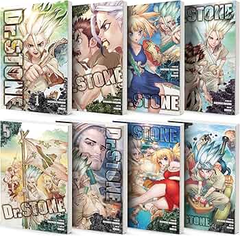 Dr. STONE Manga, Vol. 1-8: Riichiro Inagaki, Boichi: Amazon.com: Books