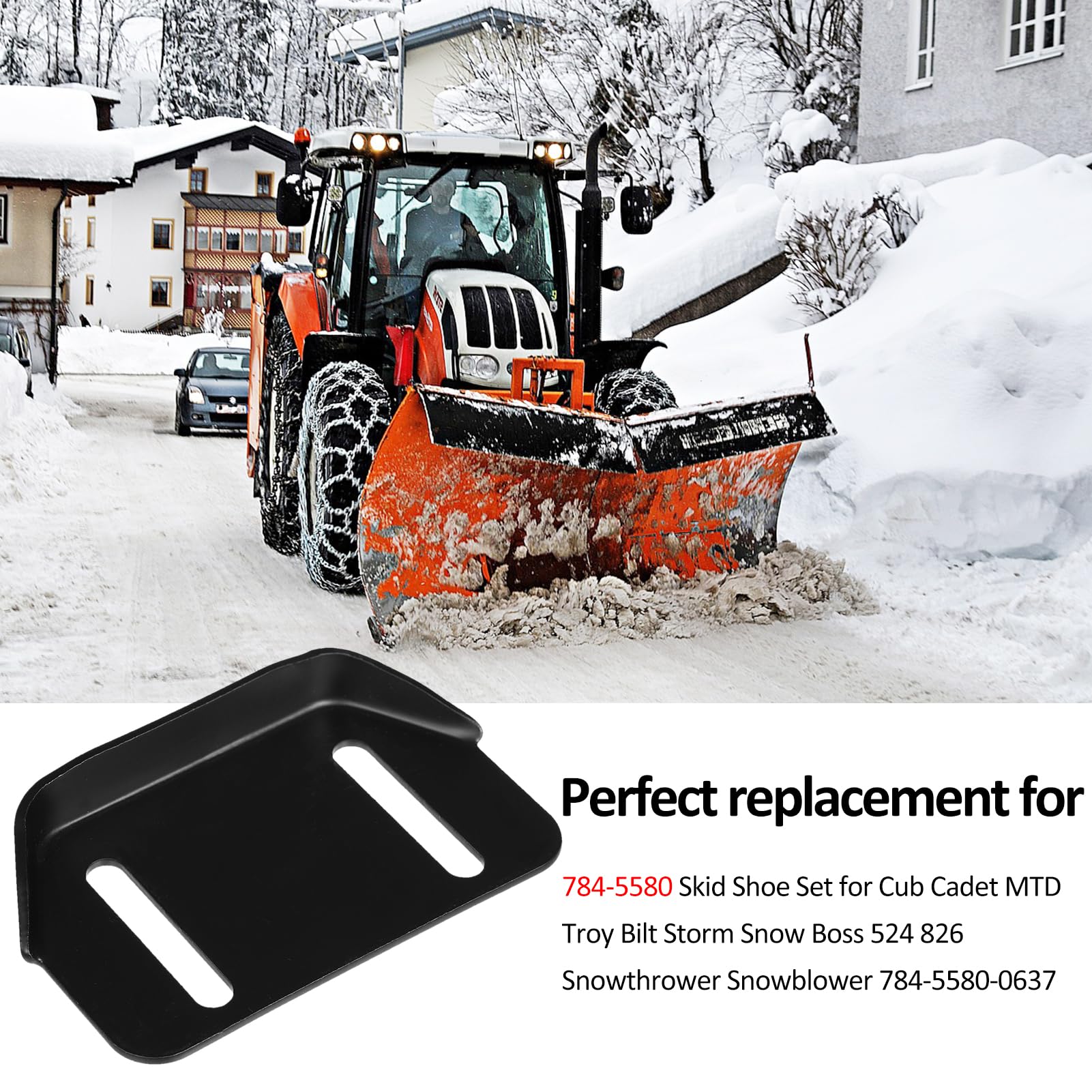 Amazon | 除雪機スライドシューズ,784-5580 除雪機スライド シューズ 2