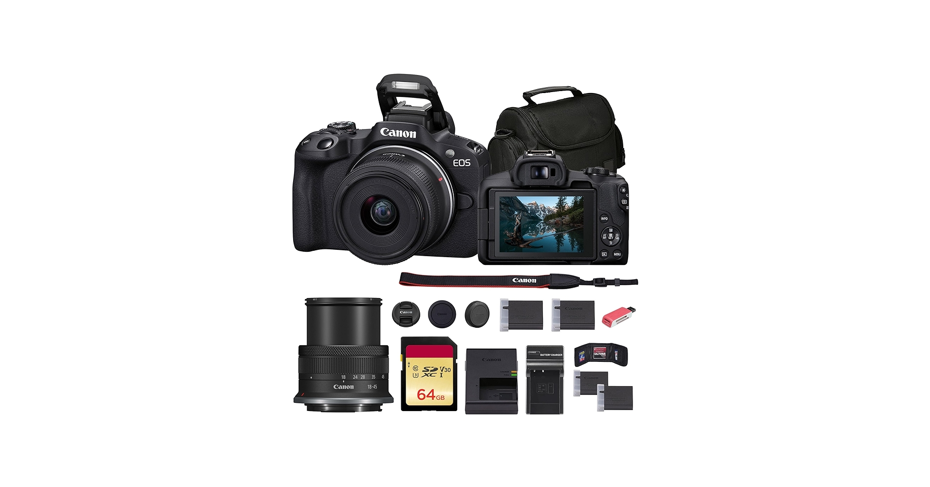 Amazon.com : Canon EOS R50 Mirrorless Camera with 18-45mm Lens