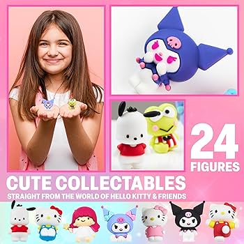 Amazon.co.jp: ハローキティ サンリオ 3Dフィギュアセット 24点 クロミ