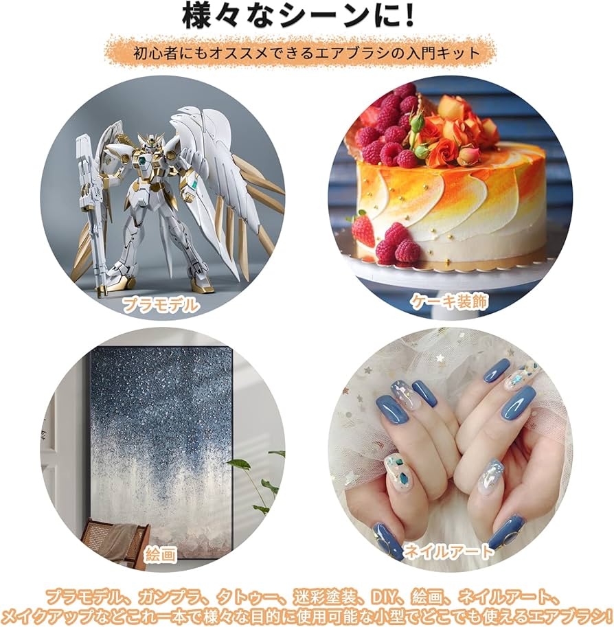 Amazon.co.jp: 2023年新型 エアブラシ トリガー式 0.3mm Bucasso