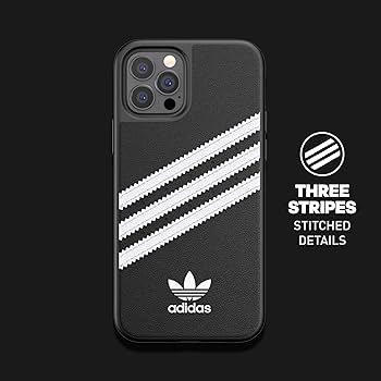 Amazon.com: ADIDAS iPhone 12/12 Pro Black/White Originals Molded