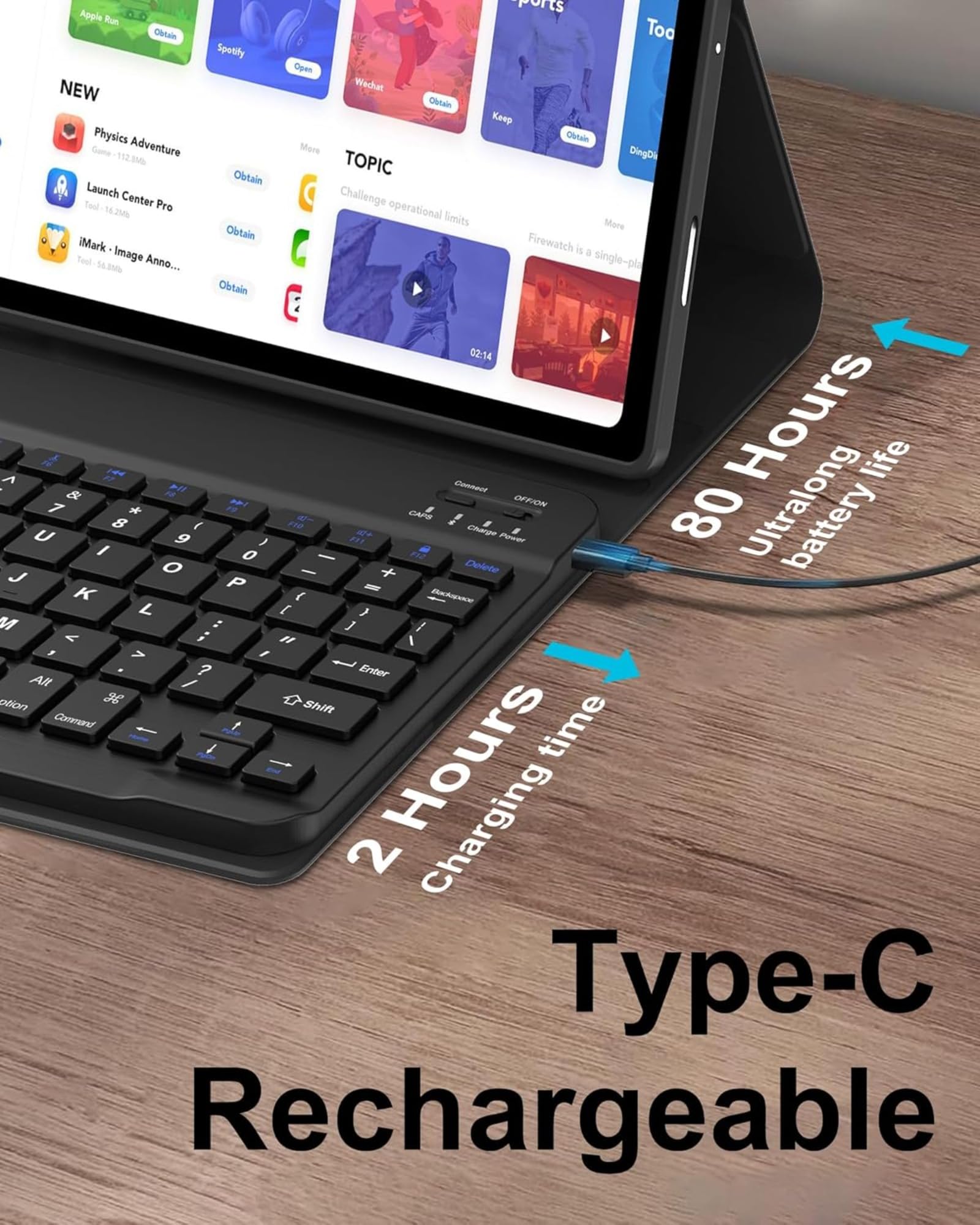 Amazon.com: Magnetic Detachable Wireless Keyboard & Mouse Combo