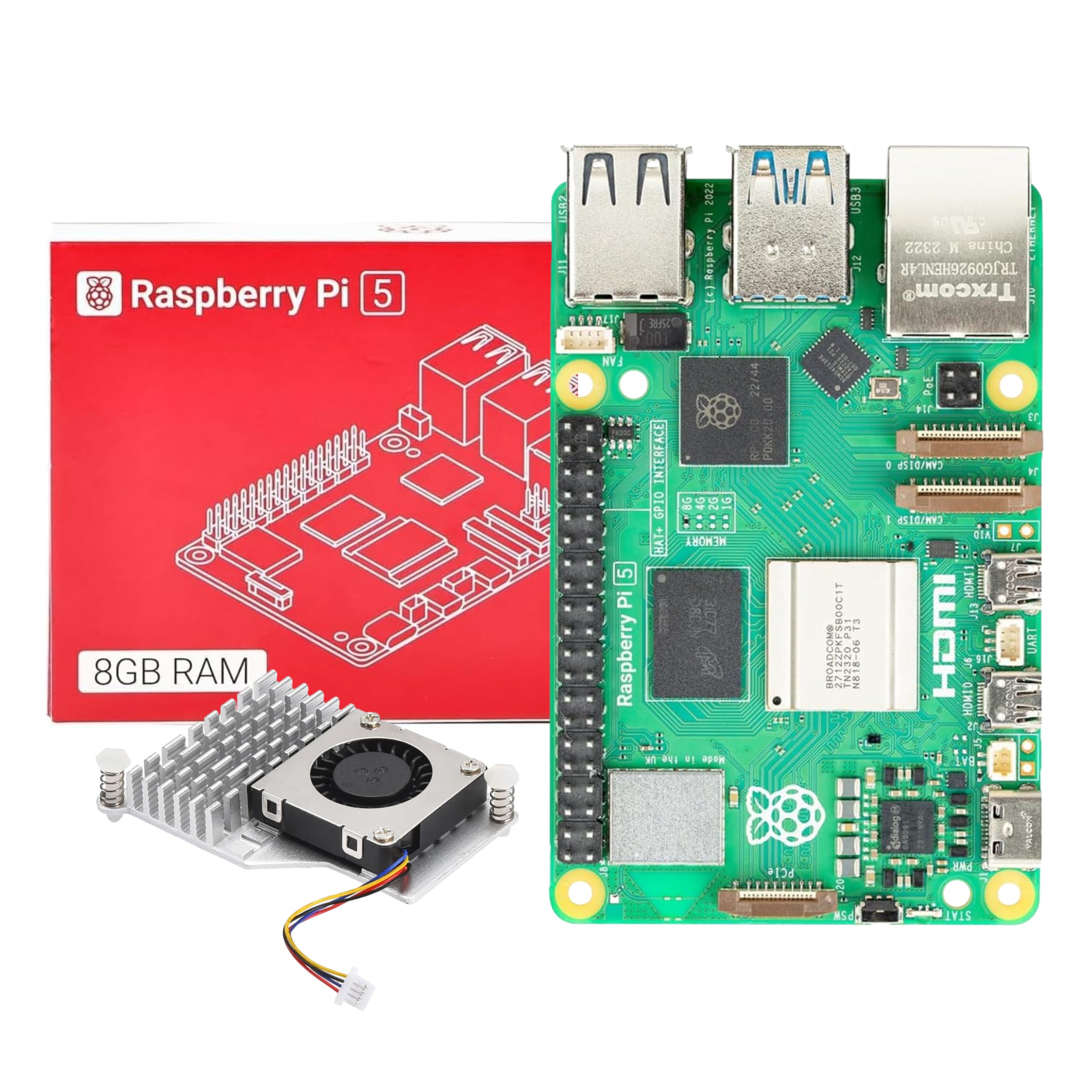 Amazon.co.jp: TRASKIT Kit for Raspberry Pi 5 ラズベリーパイ5 RAM