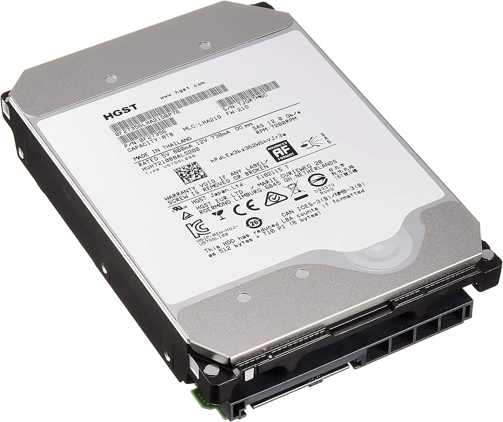 Amazon | HGST EnterpriseHDD He10 / 8TB / 3.5インチ / SAS / 7,200