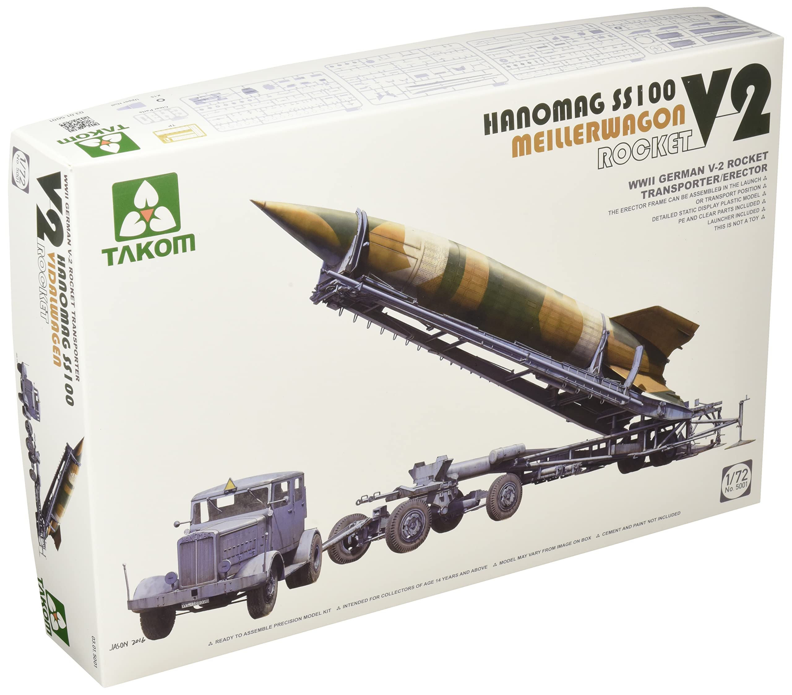 Amazon | タコム 1/72 第二次世界大戦 ドイツ軍 V-2ロケット・メイラー