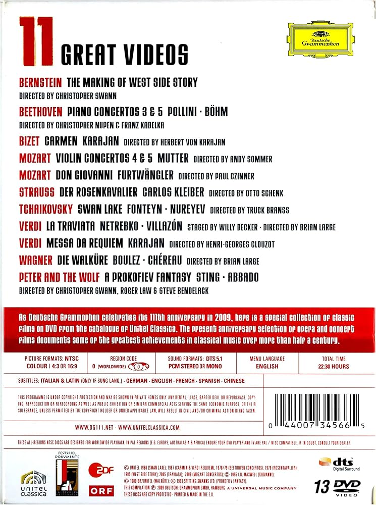 Amazon.com: 111 Years of Deutsche Grammophon [DVD] : Movies & TV