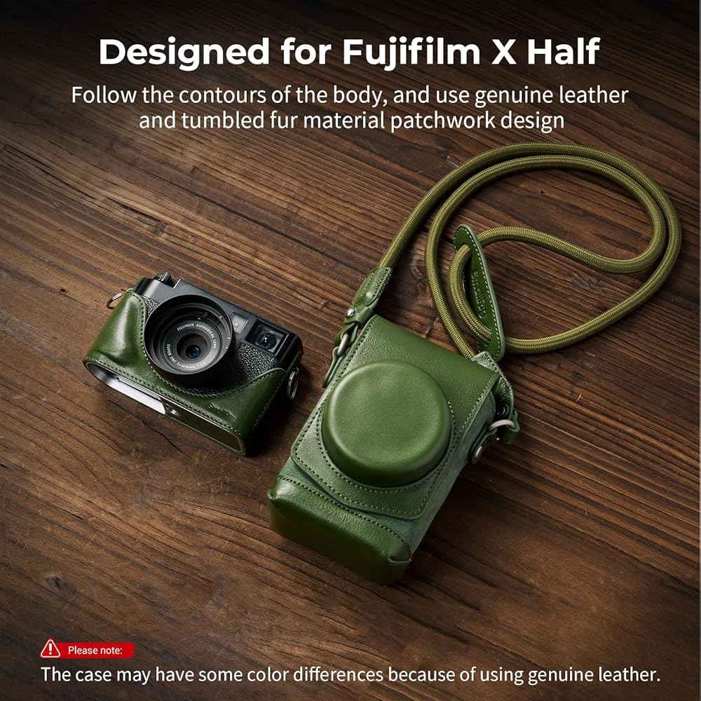 Amazon.com : SMALLRIG Leather Case Kit for FUJIFILM X Half, Retro
