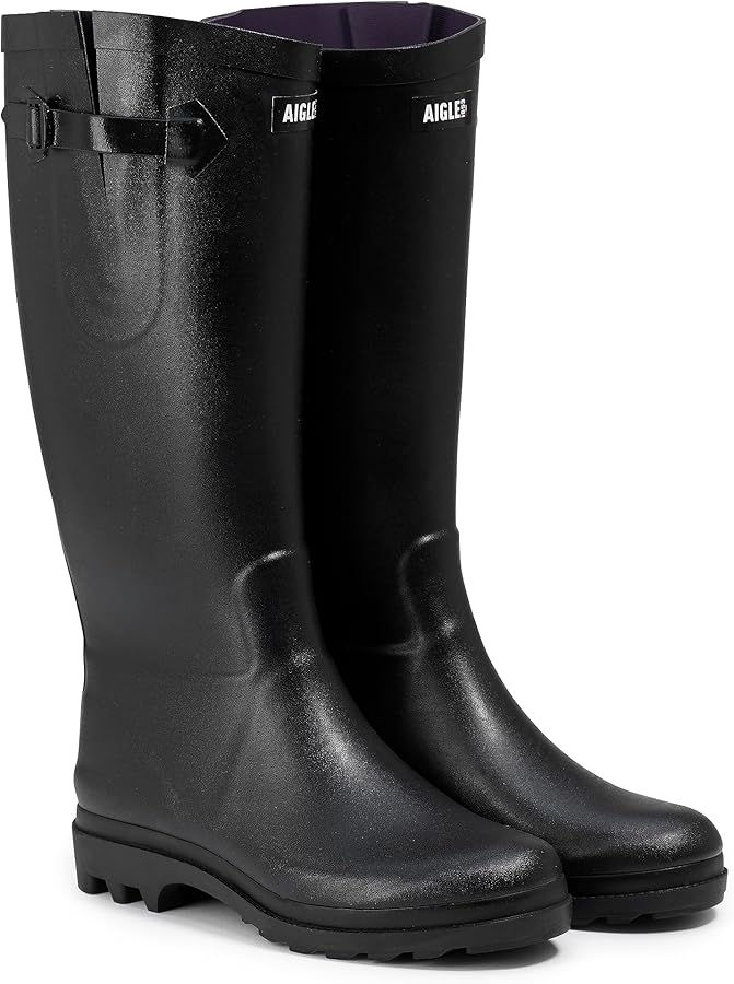 Amazon.com | Aigle Women's Aiglentine 2 NlRain Boot, Black, 4 US