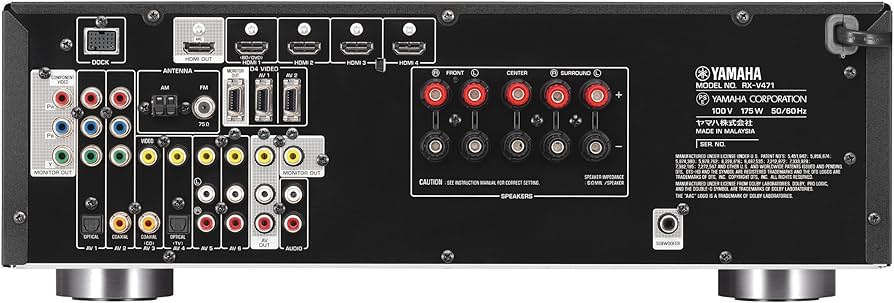 Amazon.co.jp: YAMAHA AVレシーバー RX-V471(B) ブラック RX-V471B