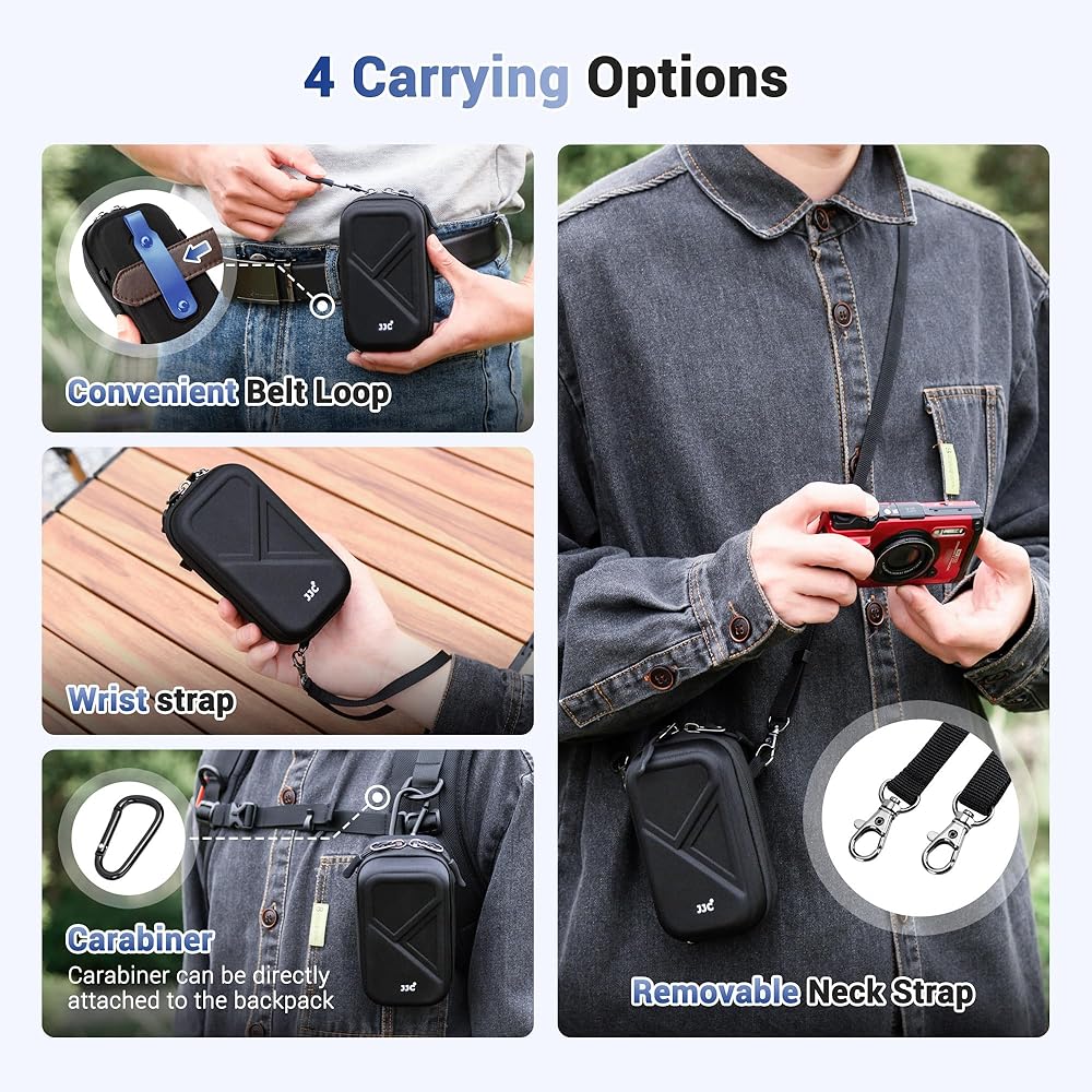 Amazon.com : Hard Belt Camera Travel Case with Shoulder Strap