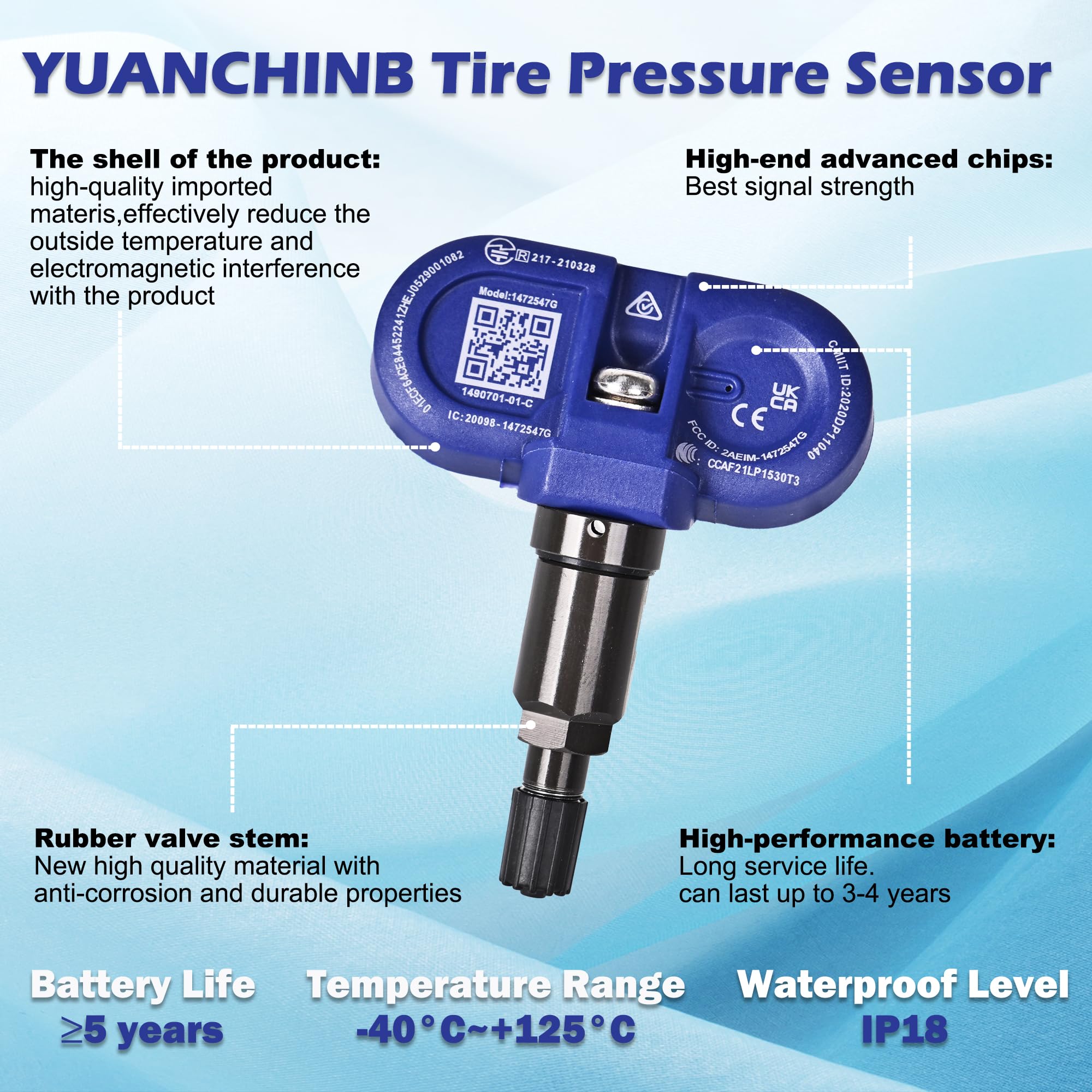 Amazon.co.jp: YUANCHINB Bluetooth TPMSセンサー タイヤ空気圧