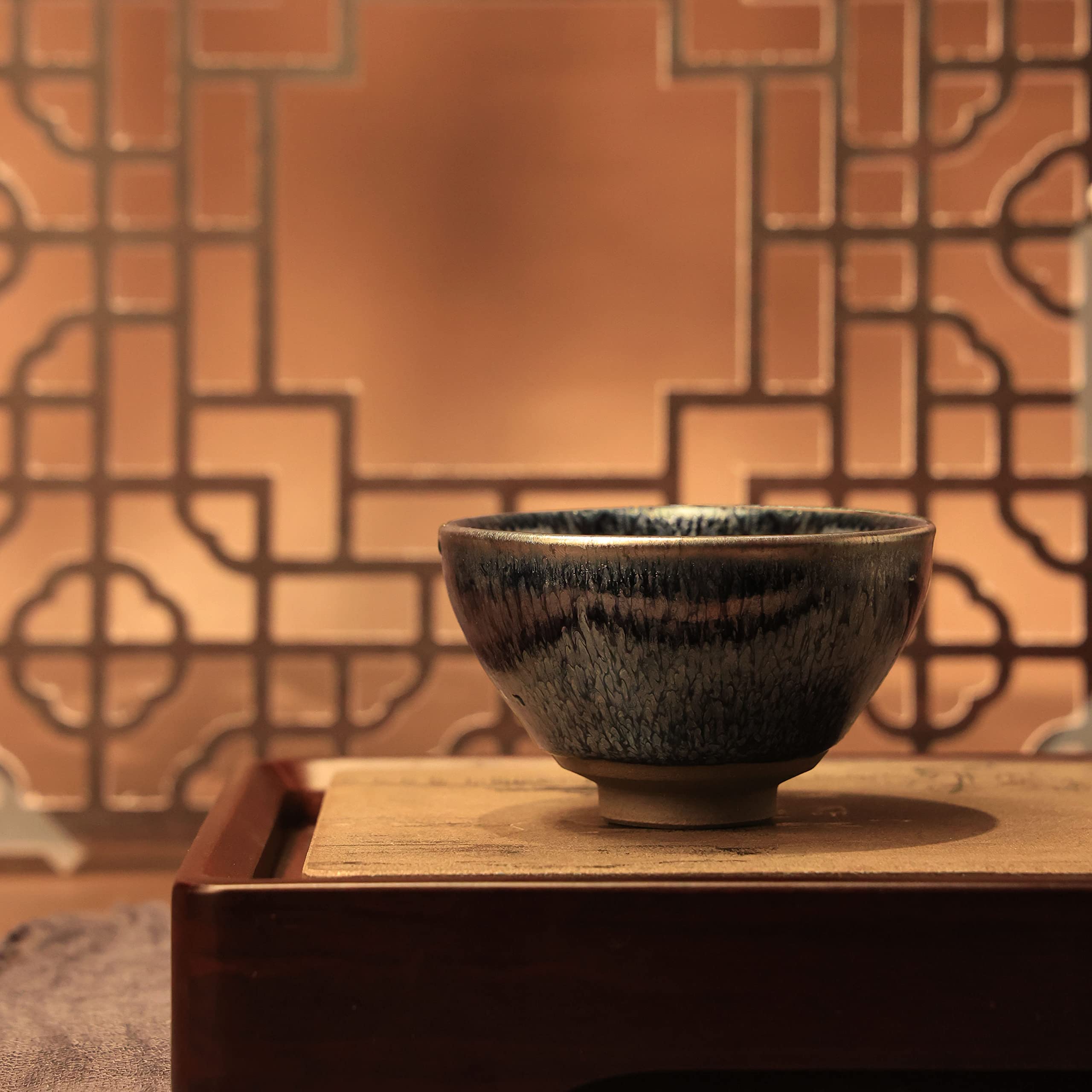 宋 宋時代 建窯 窯変 曜変天目 建盞 天目茶碗 箱付 唐