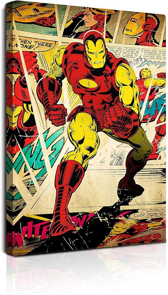 Amazon｜マーベルの壁画 アイアンマン ポスター キャプテン・アメリカ