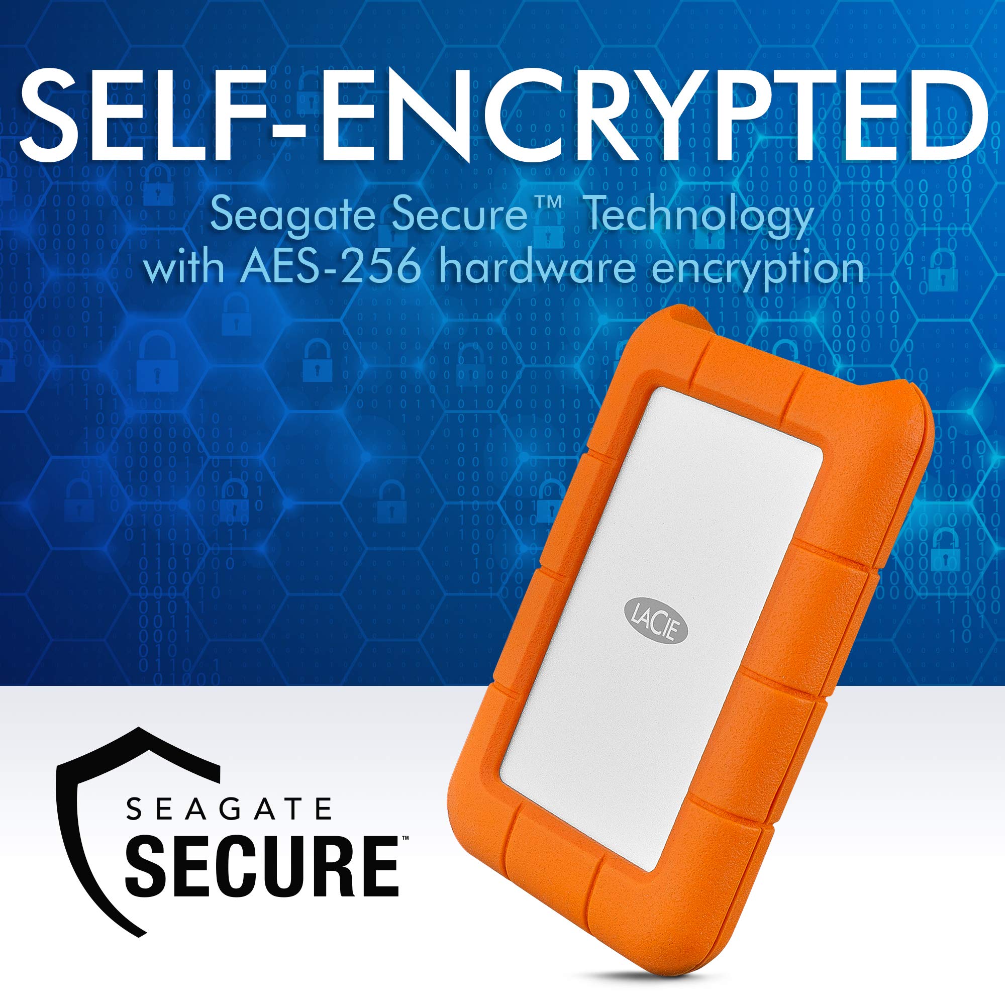 Amazon.com: LaCie Rugged Secure 2TB External Hard Drive Portable