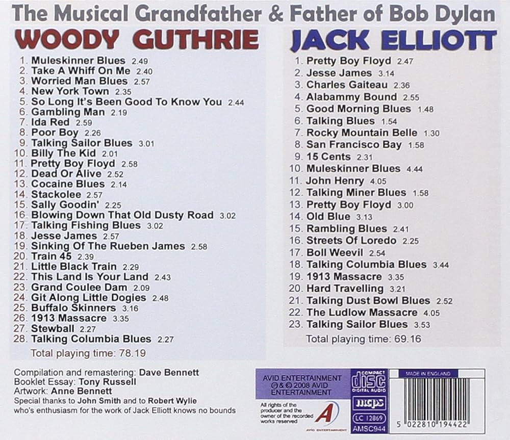 GUTHRIE,WOODY / ELLIOTT,JACK - Musical Grandfather and Father Of