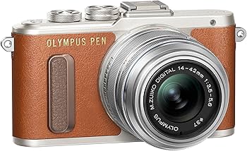 Amazon.com : OM SYSTEM Olympus Pen E-PL8 Brown Body with 14-42mm