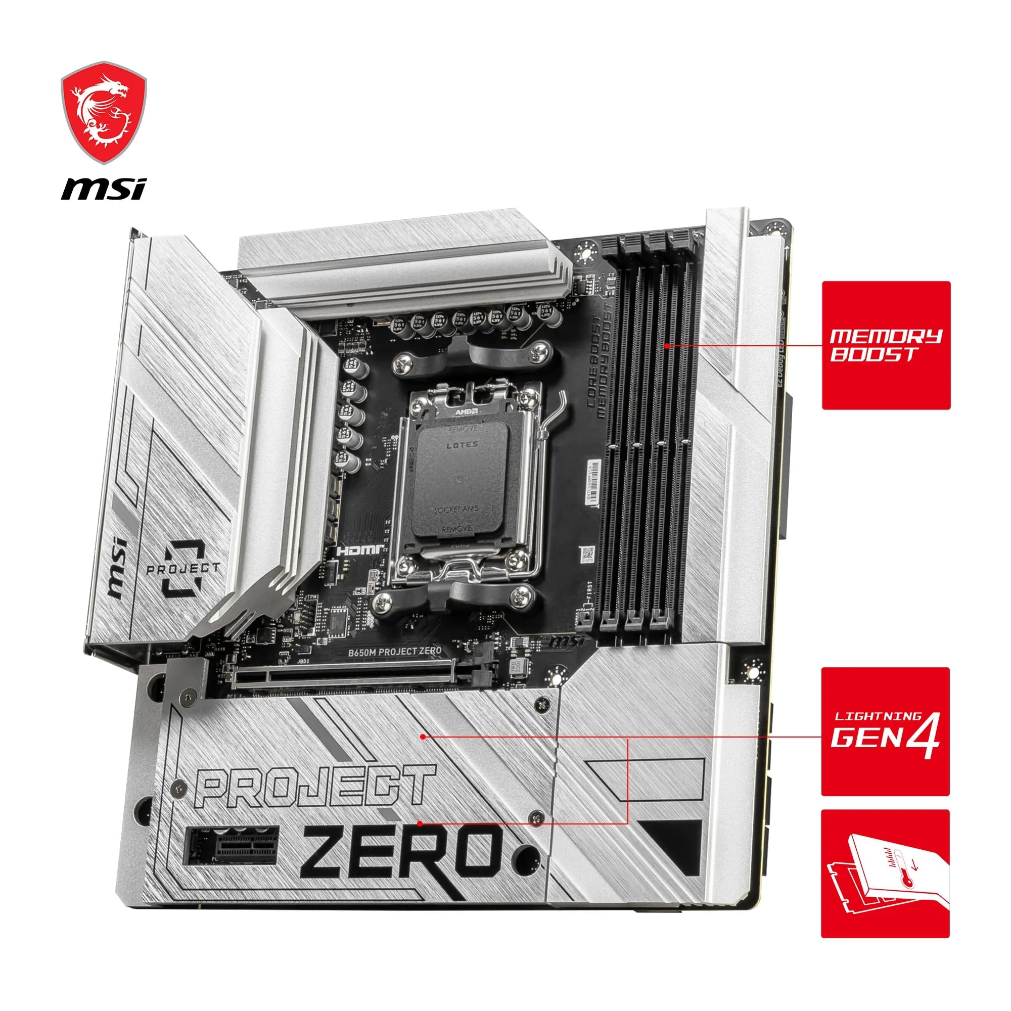 Amazon | MSI B650M PROJECT ZERO。 | MSI | マザーボード 通販