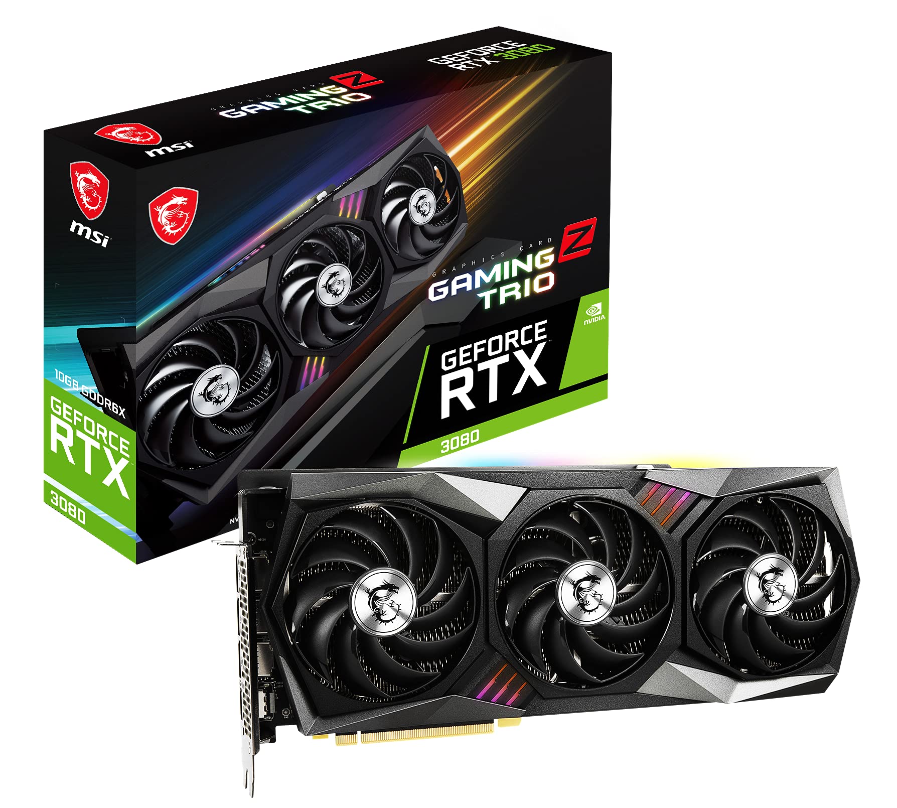 Amazon.com: VGA MSI RTX3080 10GB Gaming Z Trio LHR : Electronics