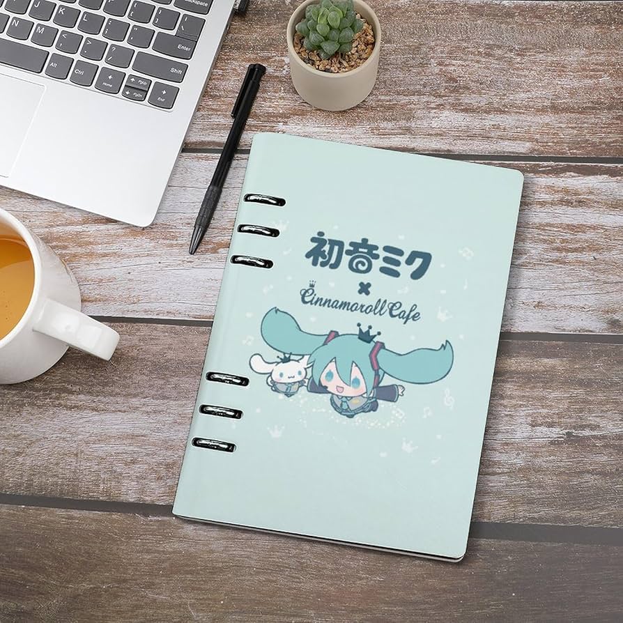 Amazon.co.jp: システム手帳 初音ミク Miku 美少女 萌え A5 6穴 ノート