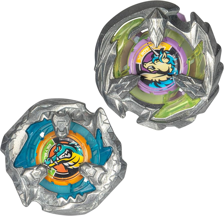 Amazon.com: Beyblade X Bite Croc 3-60LF and Sting Unicorn 4-60P