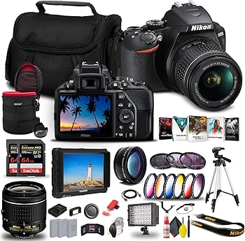 Amazon.com : Nikon D3500 DSLR Camera with 18-55mm Lens (1590) + 4K