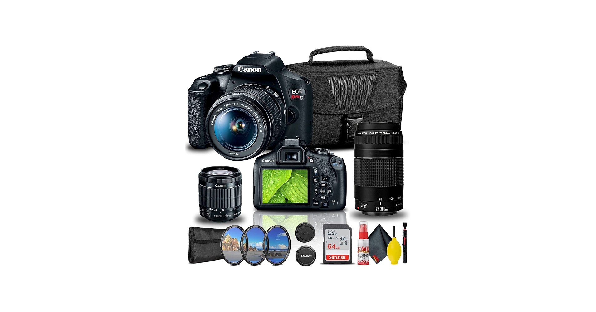 Amazon.com : Canon EOS Rebel T7 DSLR Camera with 18-55mm and 75