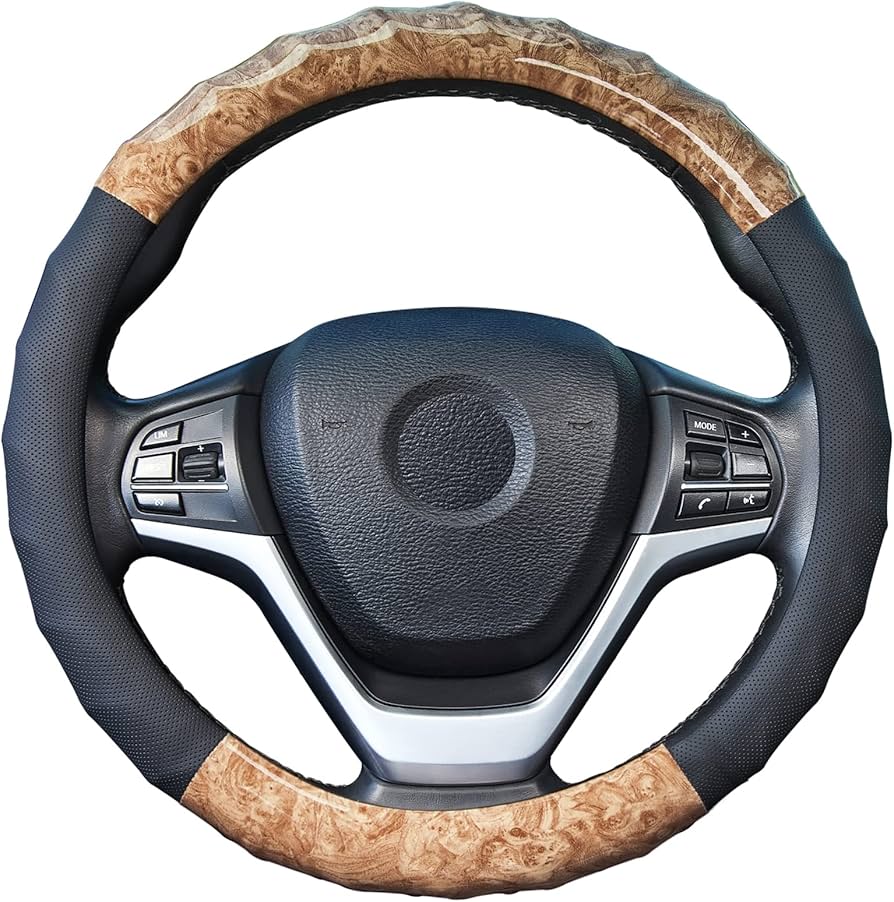 Amazon | ZATOOTO ハンドルカバー 軽自動車 Sサイズ 木目調 マッサージ