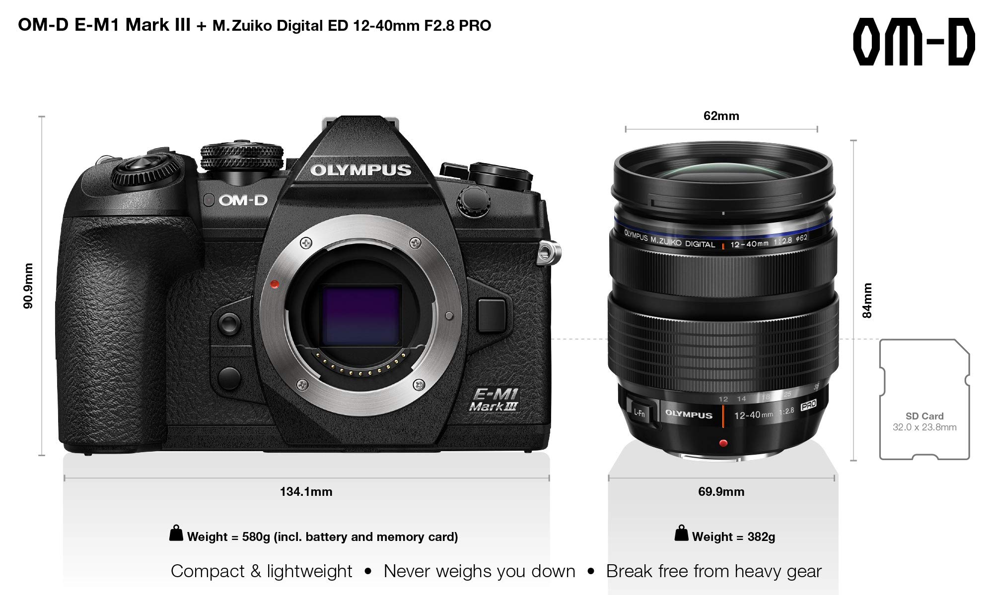 Amazon.com: Olympus OM-D E-M1 Mark III Black Body with M.Zuiko