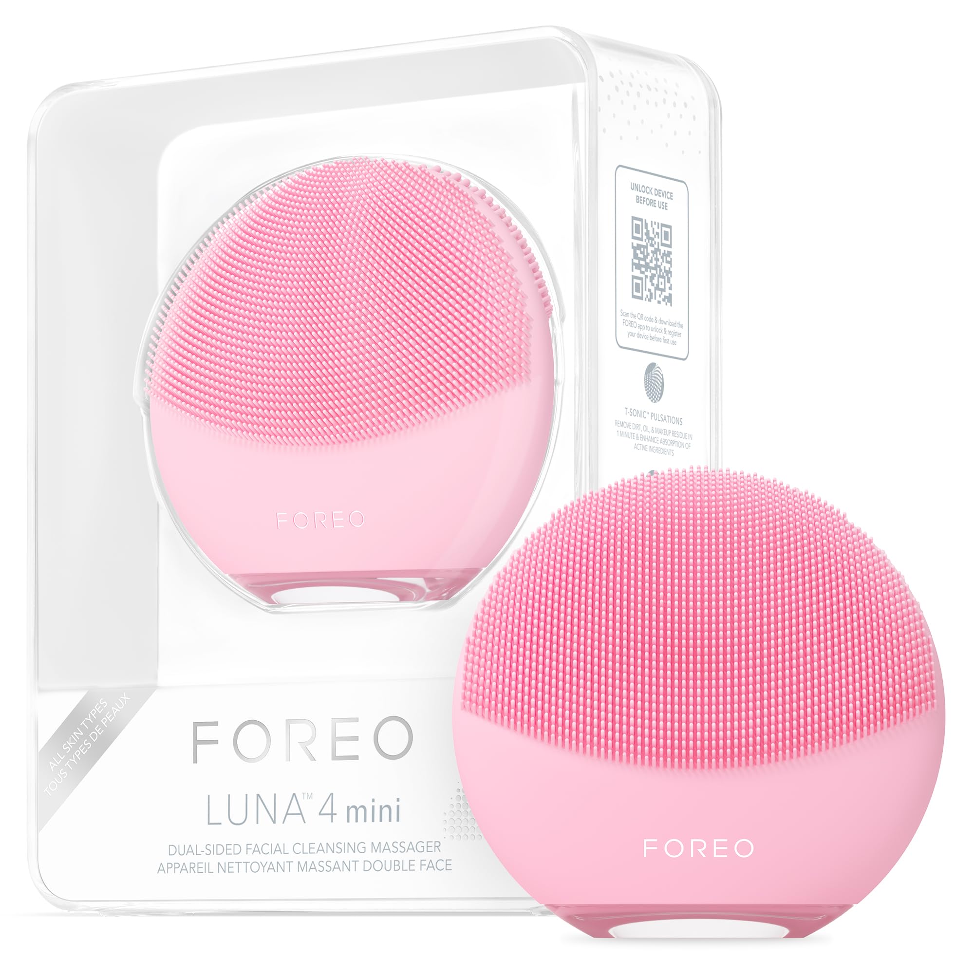 Amazon.com: FOREO LUNA 4 mini Face Cleansing Brush & Face Massager