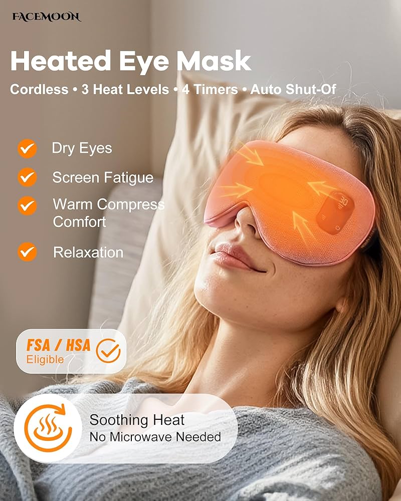 Amazon.com: FACEMOON Cordless Heated Eye Mask for Stye & Eye