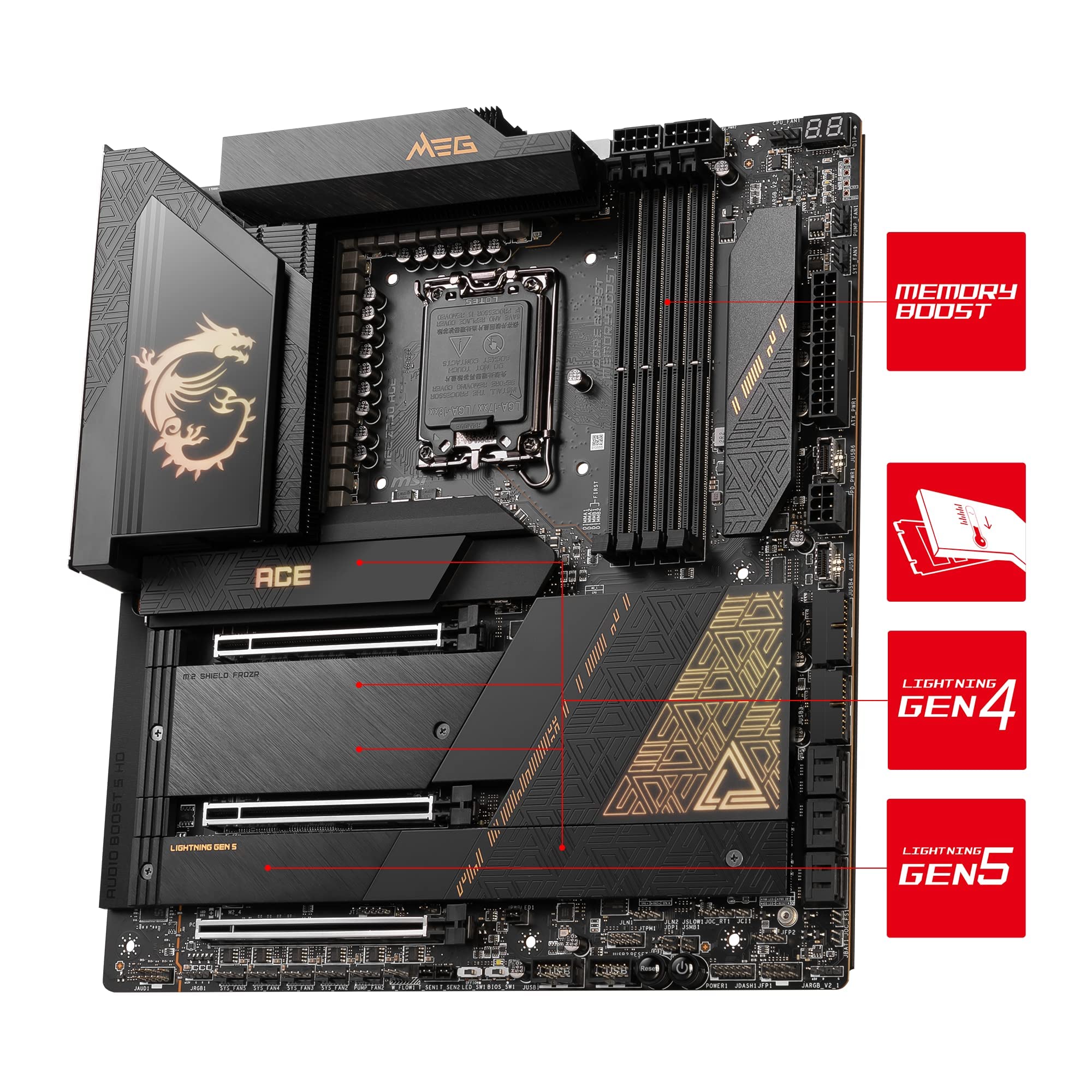 Amazon.co.jp: MSI MEG Z790 ACE マザーボード E-ATX - Intel Core 12