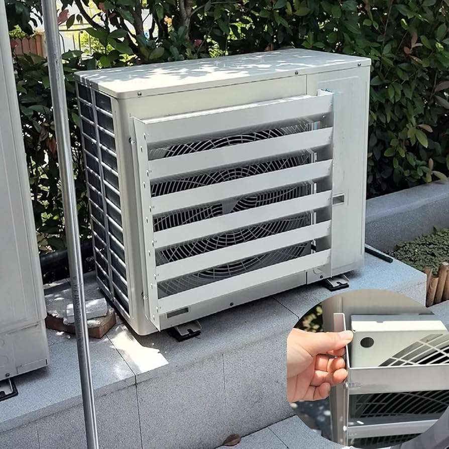 Amazon.co.jp: エアコン室外機風ガイドカバー放熱直撃防止風ガイド