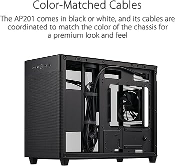 Amazon.com: ASUS Prime AP201 Black Micro ATX PC Case Tempered