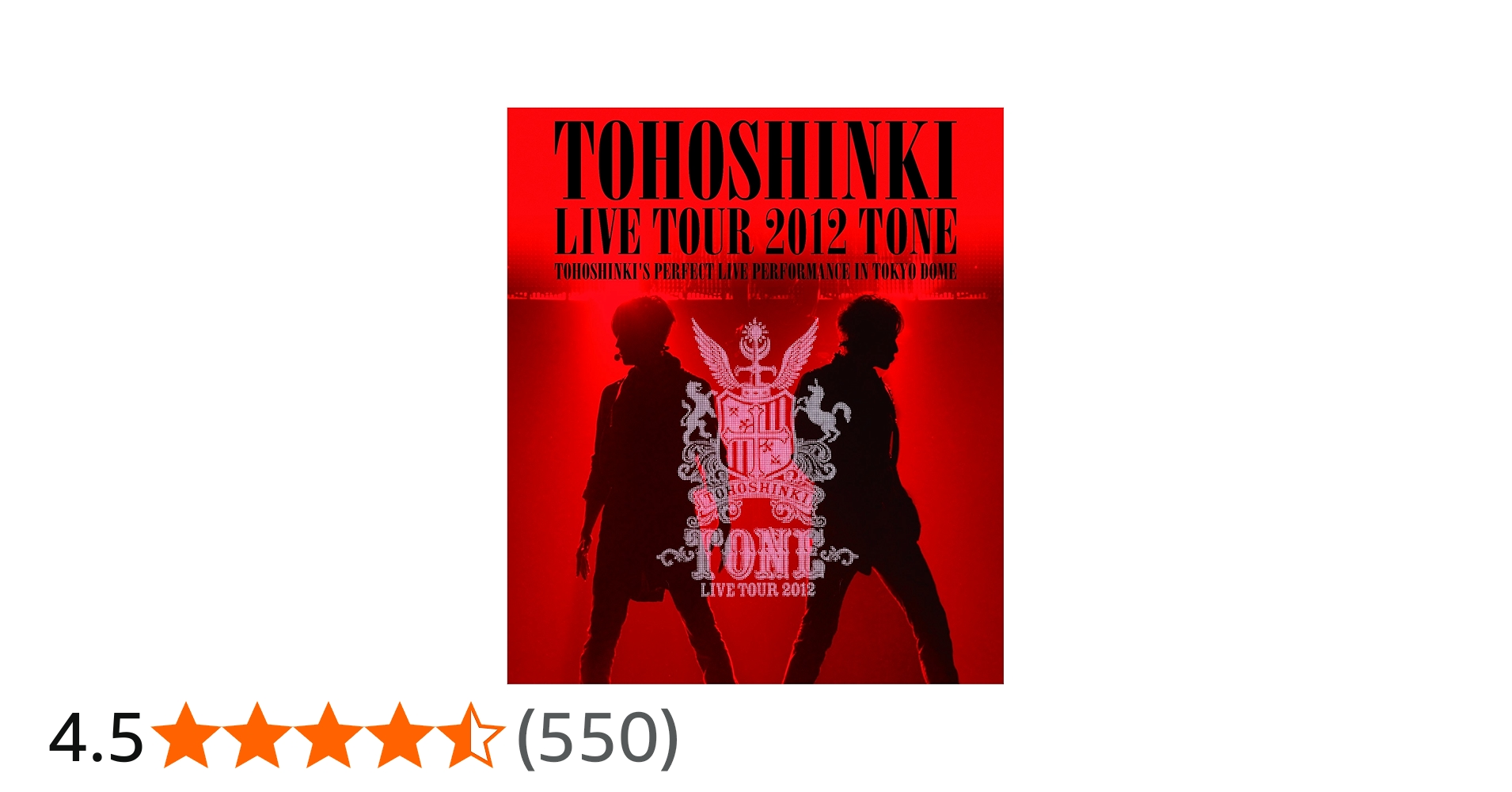 Amazon.co.jp: 東方神起 LIVE TOUR 2012 ~TONE~(Blu-ray)※特典ポスター
