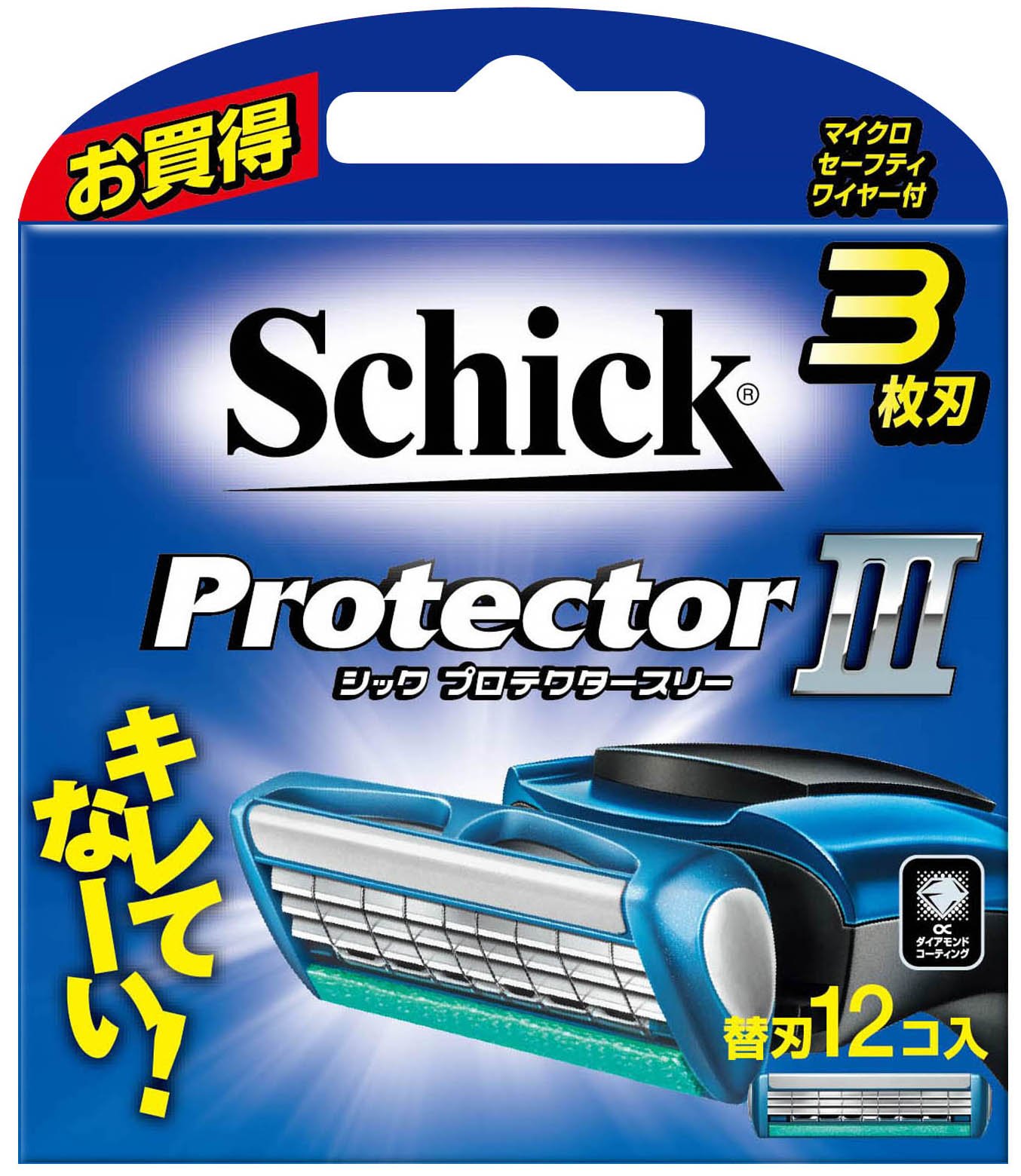 Amazon.co.jp: Schick(シック) プロテクタースリー 3枚刃 替刃(12コ入