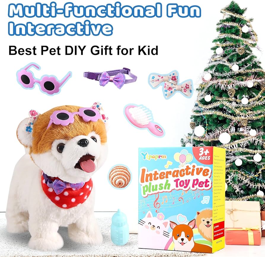 Amazon.com: Ylpaprm Pomeranian Walking Dog Toy for Girl Licking