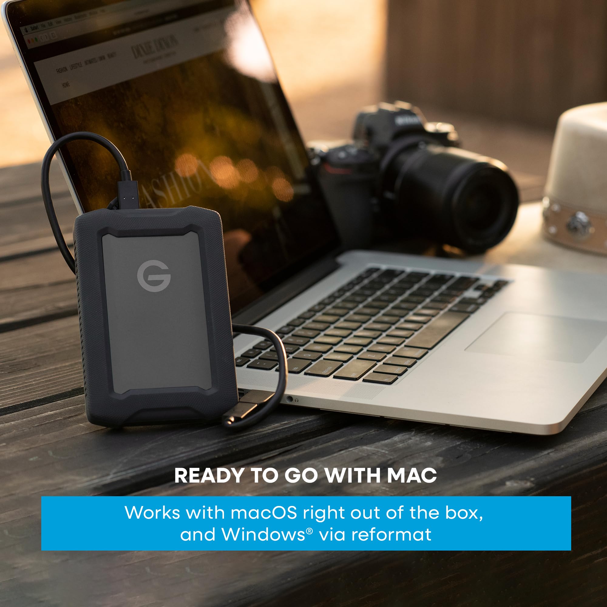 G-DRIVE ArmorATD 4TB, portable rugged external hard drive, HDD up