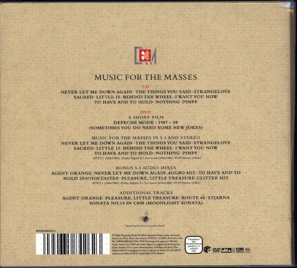 Depeche Mode - Music for the Masses - Amazon.com Music