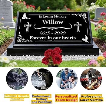 Amazon.co.jp: 写真付きパーソナライズされた墓石、メモリアルストーン