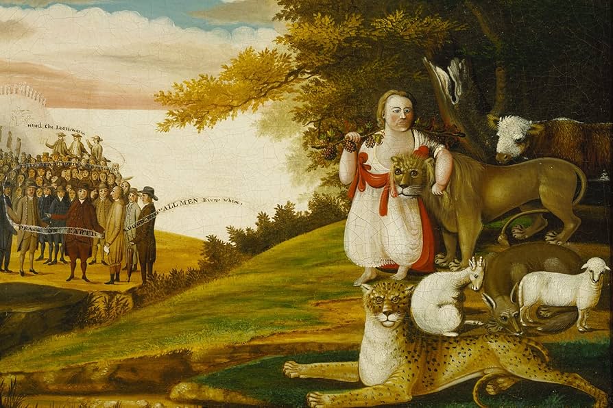 Amazon.com: Textured Paper - Edward Hicks - A Peaceable Kingdom