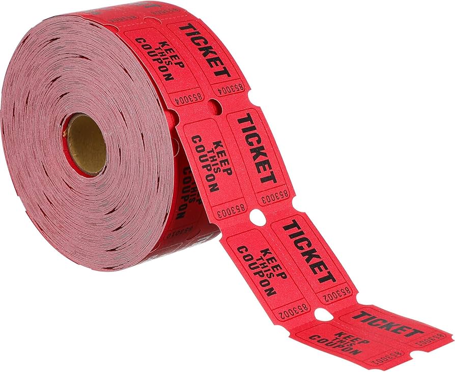 Amazon.co.jp: TOYANDONA 1000枚ロール パーティーチケット 抽選券